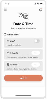 Talent app preview 2